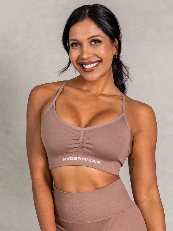 NRG Seamless Sports Bra - Almond