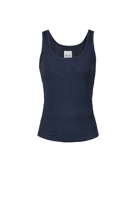 Annamay Rib Tank Top - New Navy