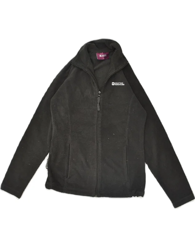 MOUNTAIN WAREHOUSE Womens Fleece Jacket UK 8 Small  Black Polyester