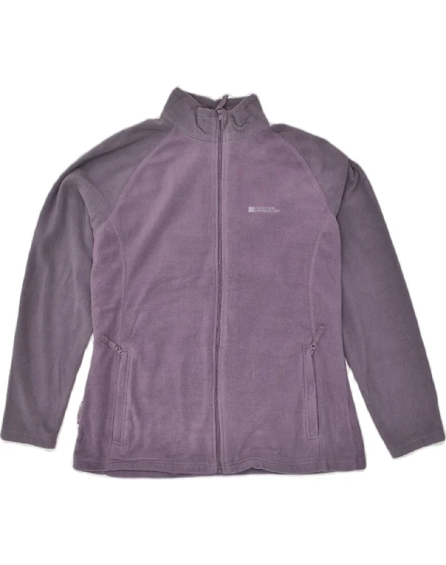 MOUNTAIN WAREHOUSE Womens Fleece Jacket UK 18 XL  Purple Polyester