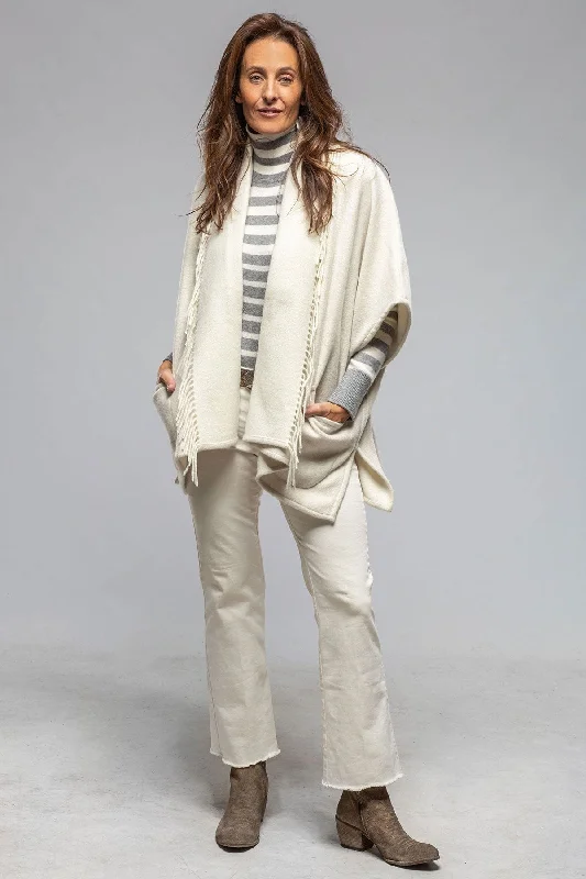 Eleonora Cashmere Cape Jacket In Cream