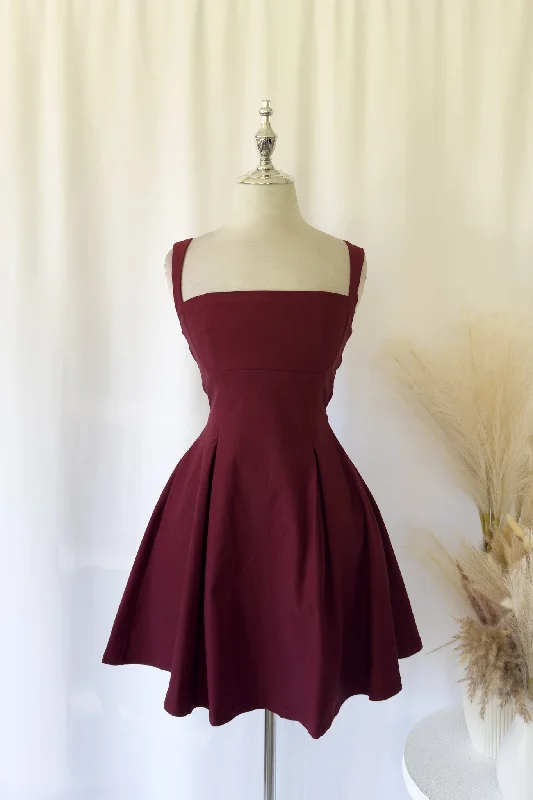 Marlee Mini Dress - Wine