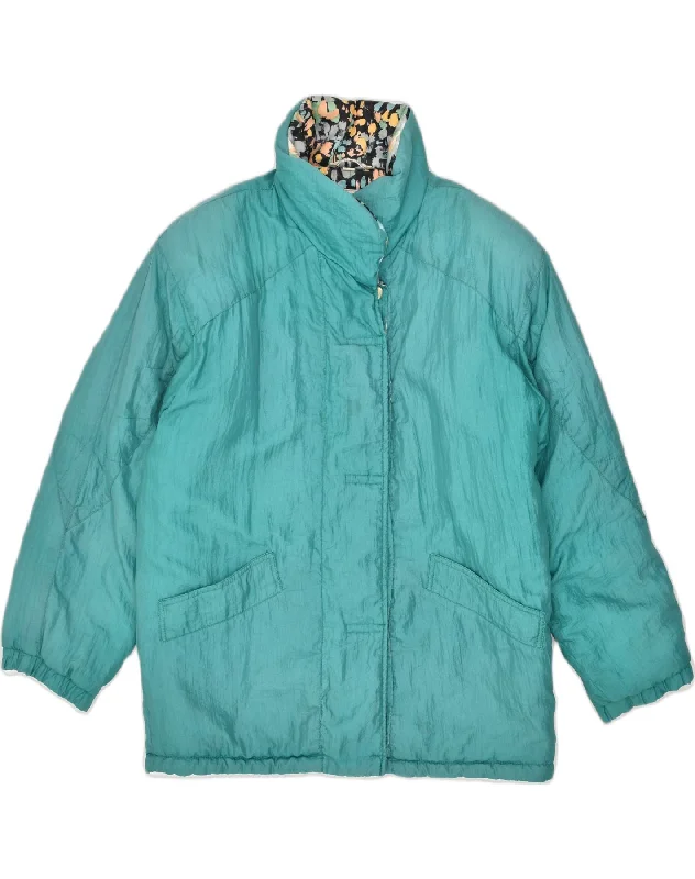 STRATOS Womens Padded Jacket UK 22 3XL Turquoise