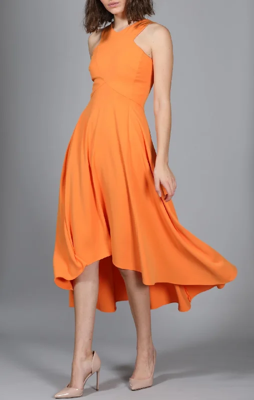 Coral Halterneck Dress