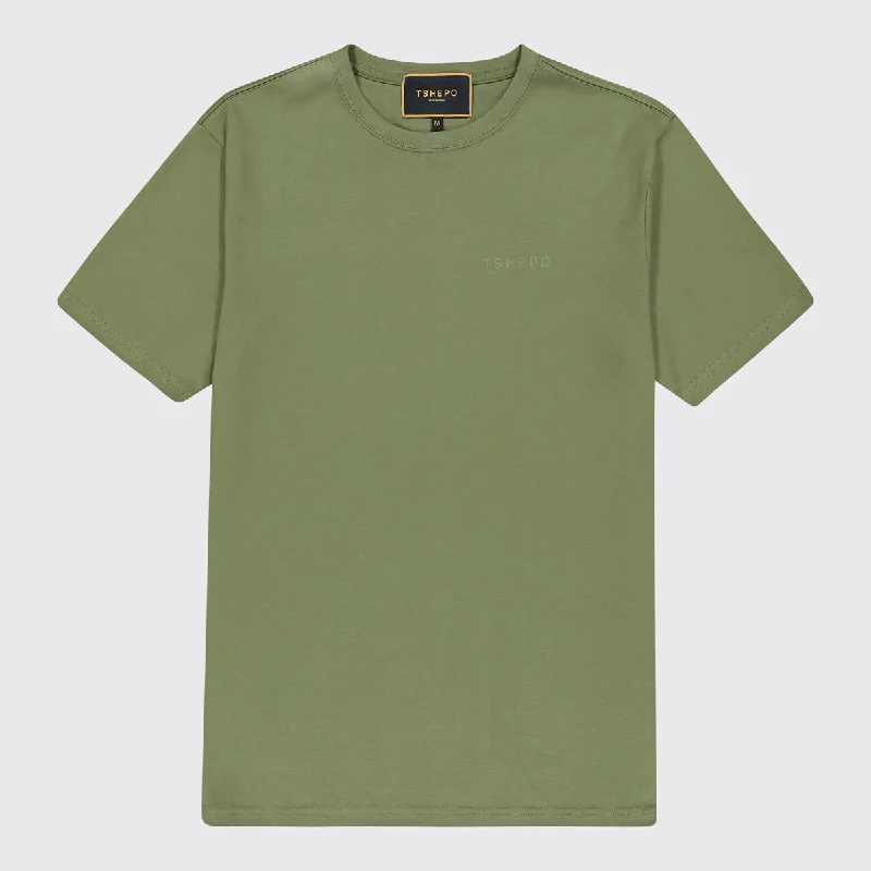 TSHEPO WORDMARK T-SHIRT, OLIVE