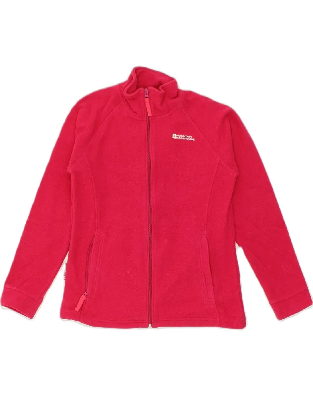 MOUNTAIN WAREHOUSE Womens Fleece Jacket UK 10 Small  Red Polyester