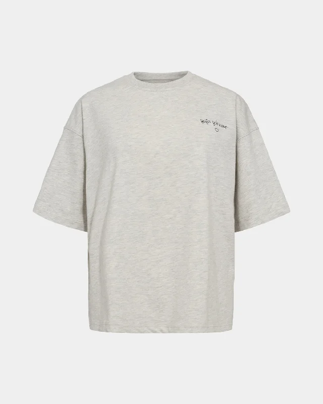 VERASW T-SHIRT - Grey melange