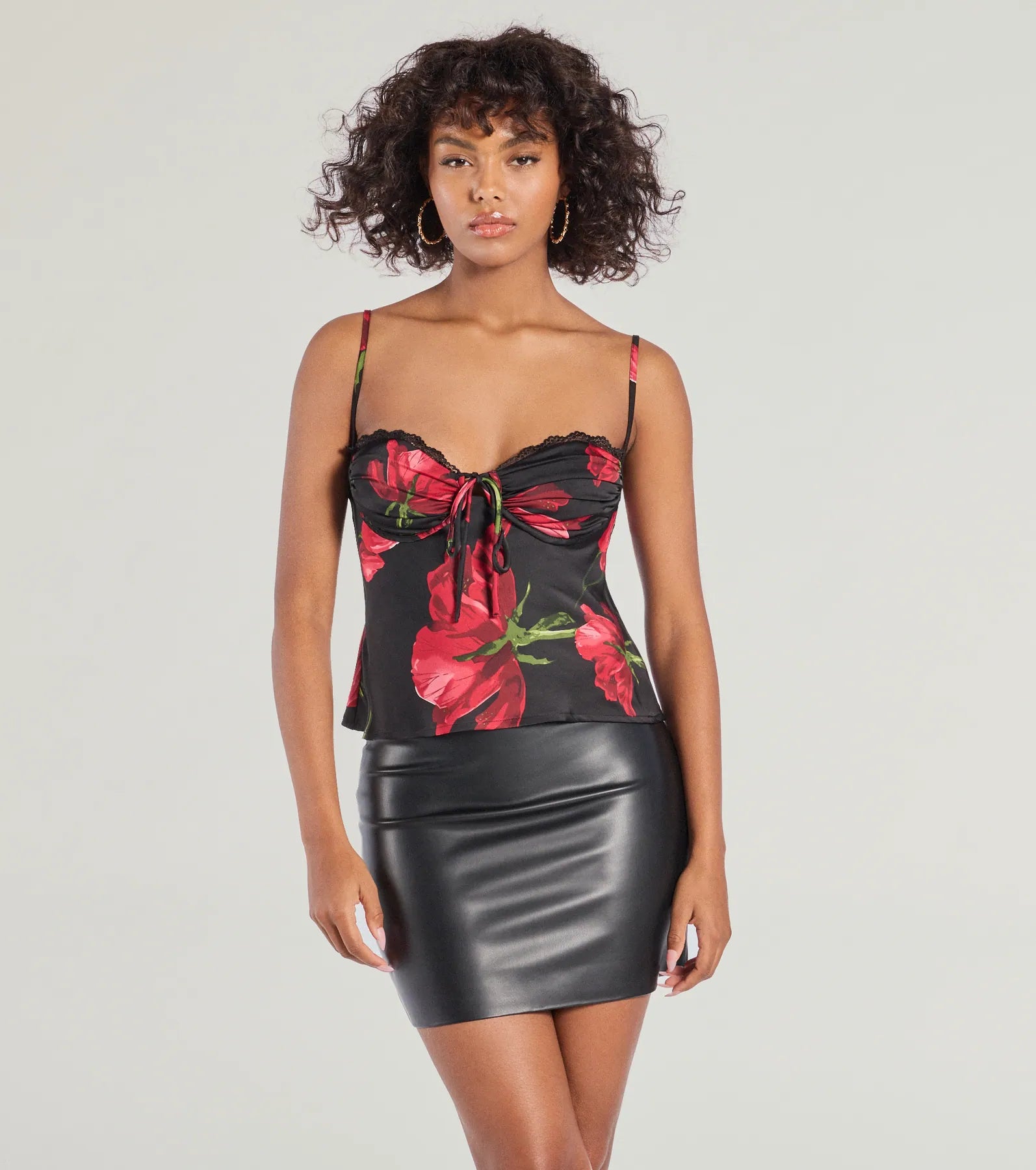 Petal Perfection Floral Satin Top