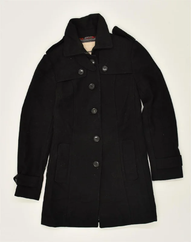 BANANA REPUBLIC Womens Overcoat UK 6 XS Black