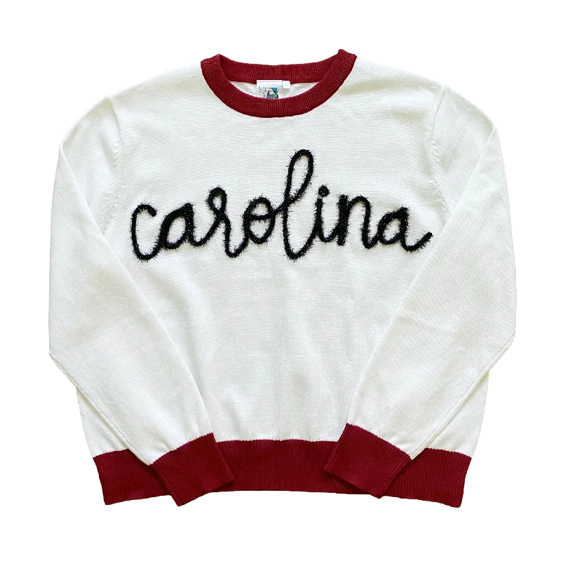 White "Carolina" LS Sweater