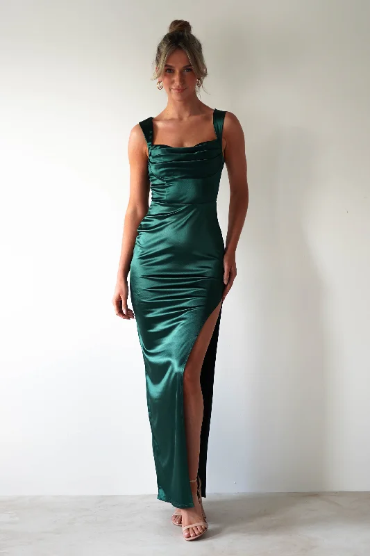 Aideena Bodycon Maxi Dress | Green