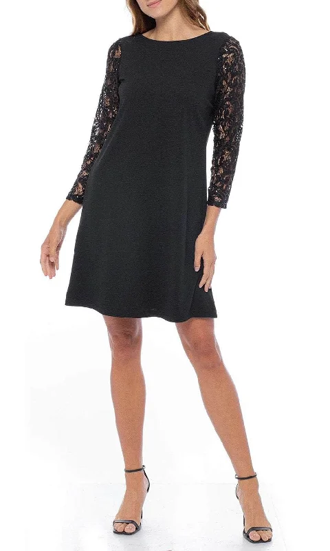 Marina 268198 - Lace Sleeve Cocktail Dress