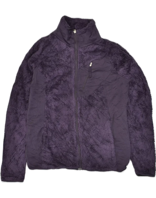 COLUMBIA Womens Fleece Jacket UK 10 Small Purple Polyester