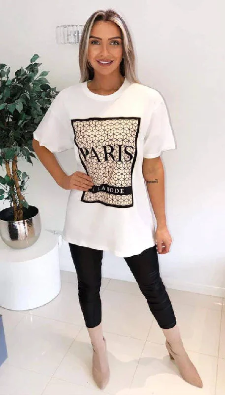 " PARIS A LA MODE " Oversized T-Shirt