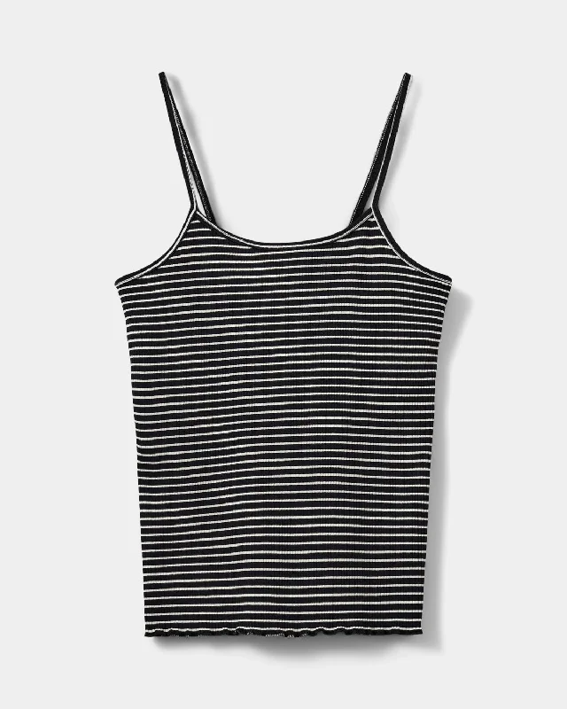 FAUNASW TOP - Off White Striped