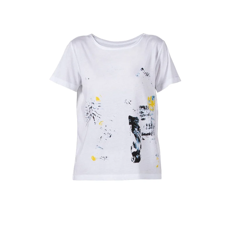 Aiko Print Tee - White/Art Print