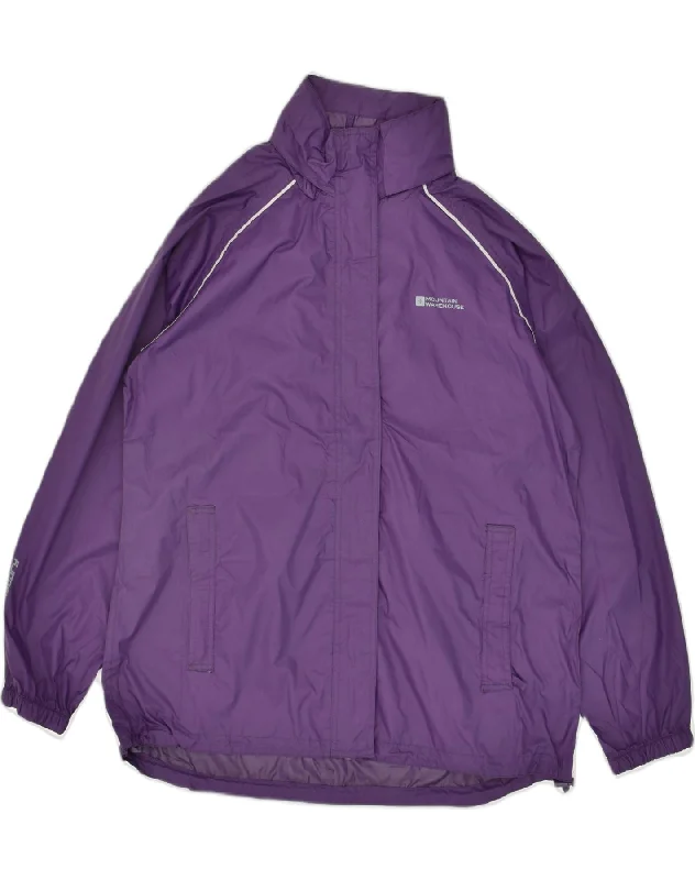 MOUNTAIN WAREHOUSE Womens Rain Jacket UK 16 Large Purple Nylon