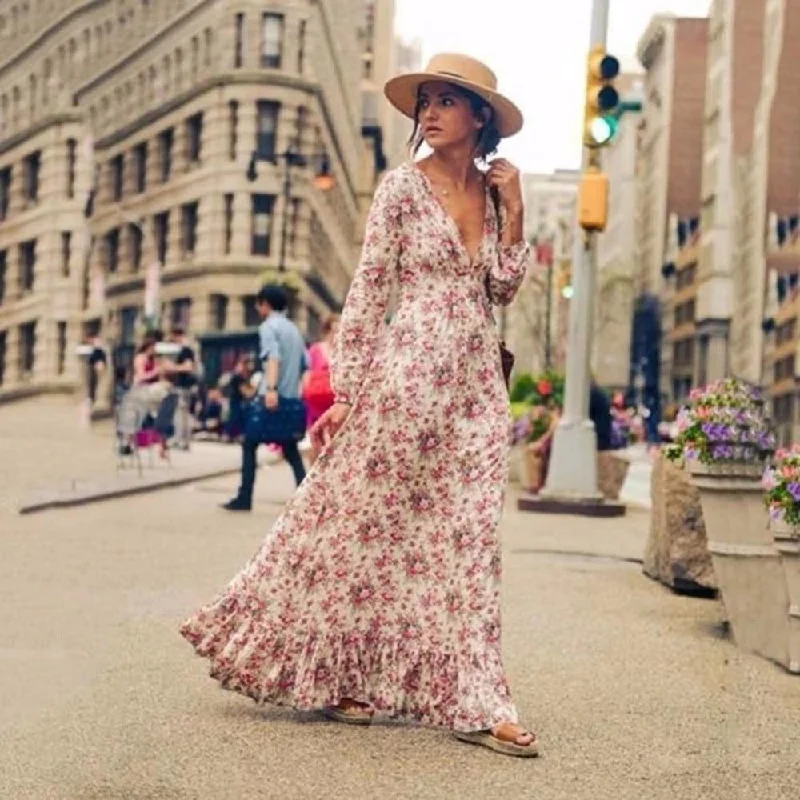 Floral Ruffled Dress