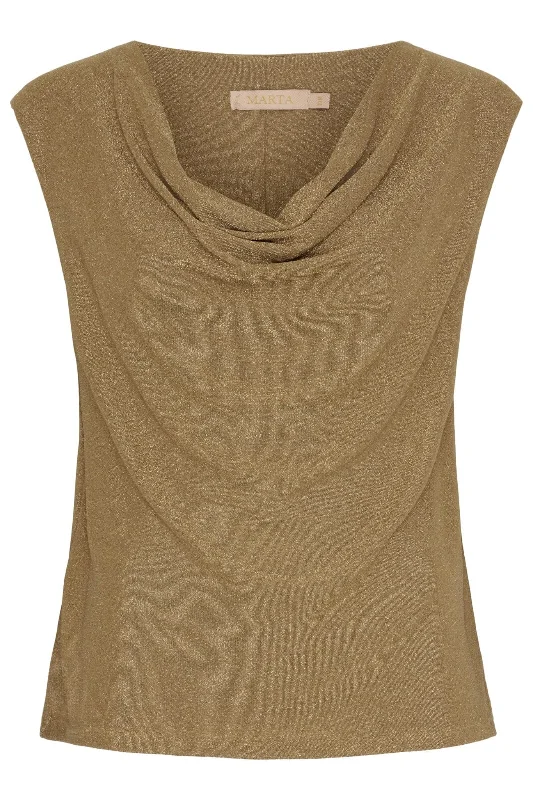 Marta Du Chateau - Mdcapolline Top 6341 - Gold