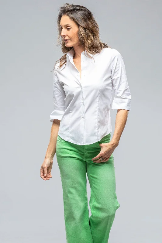 Giornata Cotton Stretch Shirt In White