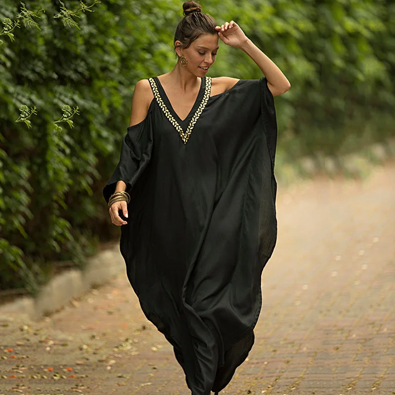 Maxi Kaftan Summer Boho Dress, Bohemian Dress For Women