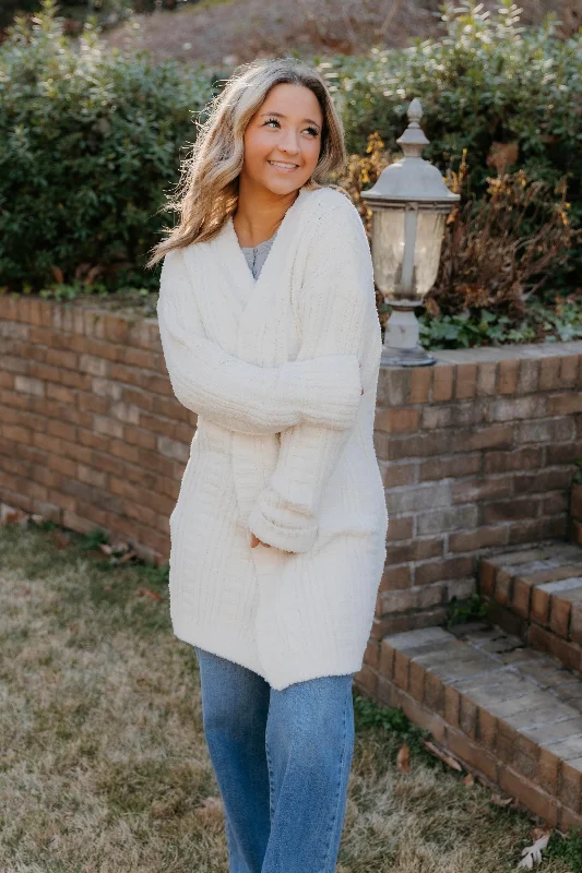 Peyton Cozy Cable Knit Cardigan