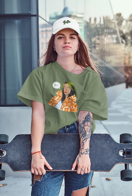 Duh: Billie  Aesthetic - Half Sleeve T-Shirts