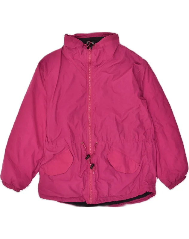 WOOLRICH Womens Windbreaker Jacket UK 16 Large Pink Nylon